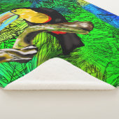 Toco-vogel Toekan Babydeken Sherpa Deken (3/4)