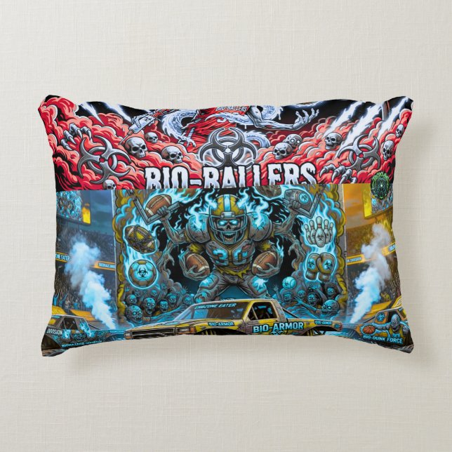TOCOCLAWS Bio-Pantser Monster Truck - Giftige Sche Accent Kussen (Voorkant)