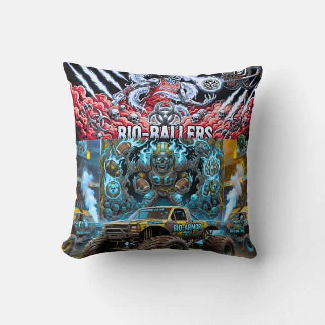 TOCOCLAWS Bio-Pantser Monster Truck - Giftige Sche Kussen (Voorkant)
