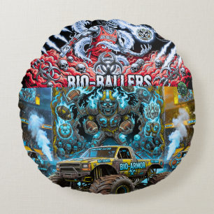 TOCOCLAWS Bio-Pantser Monster Truck - Giftige Sche Rond Kussen