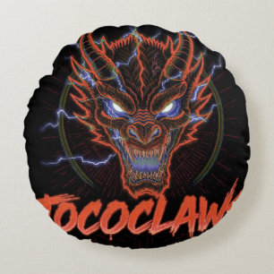 TOCOCLAWS Biohazard Skelet: Radioactief Gas Masker Rond Kussen