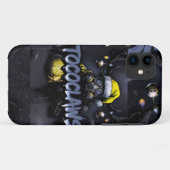 tococlaws, giftige honkbal, gasmaskerkunst, skelet Case-Mate iPhone case (Achterkant (horizontaal))