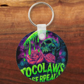 TOCOCLAWS Grim Reaper Schedel Slijm Roos Horror Sleutelhanger (Voorkant)