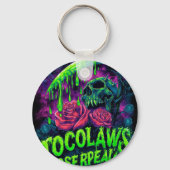 TOCOCLAWS Grim Reaper Schedel Slijm Roos Horror Sleutelhanger (Achterkant)