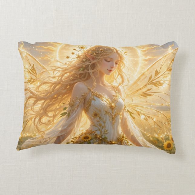 TOCOCLAWS Kristal Amethyst Fee Fantasie Engel Accent Kussen (Achterkant)
