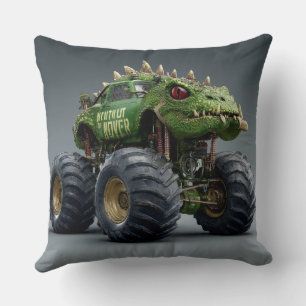 TOCOCLAWS Moeras Roofdier: Krokodil Monstertruck Kussen