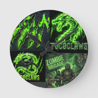 TOCOCLAWS Neon Groen Elektrische Draak - Miljoen G Ronde Klok