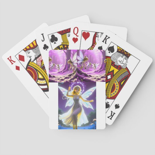 TOCOCLAWS Starlight Iriserende Fee Fantasie Engel Pokerkaarten (Achterkant)