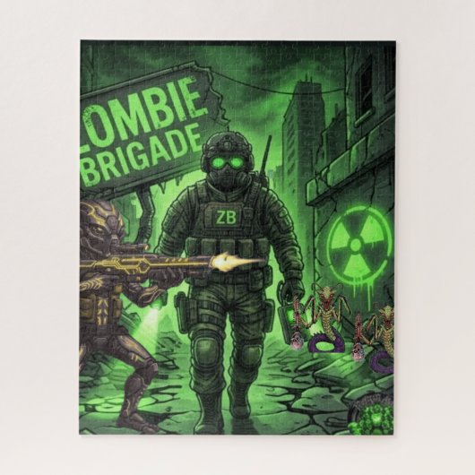 TOCOCLAWS "Zombie Brigade" Neon Tactische Puzzel (Verticaal)