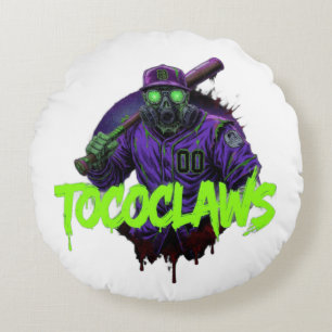 TOCOKLAUWEN Wasteland Stalker: Radioactieve Ghoul Rond Kussen