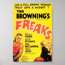 Tod Browning's "Freaks" film poster.