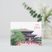 Todai-ji Nara tempel Japanse reis Briefkaart (Staand voorkant)