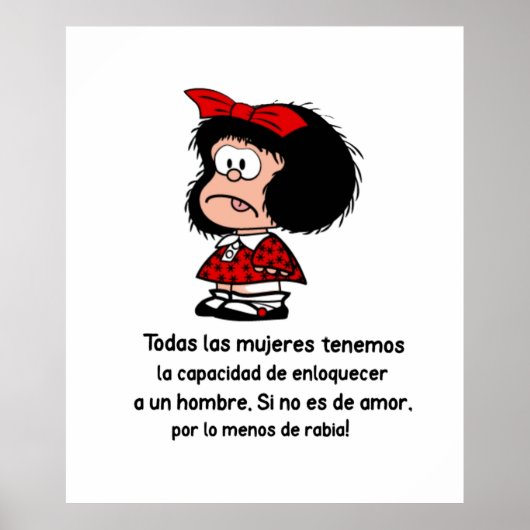 Todas las mujeres en Mafalda Poster (Voorkant)