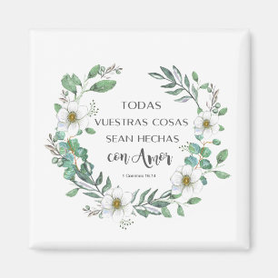 Todas vuestras cosas Spaans bijbelblad Magneet