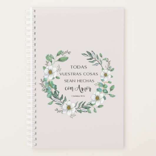 Todas vuestras cosas Spaans bijbelblad Planner (Voorkant)
