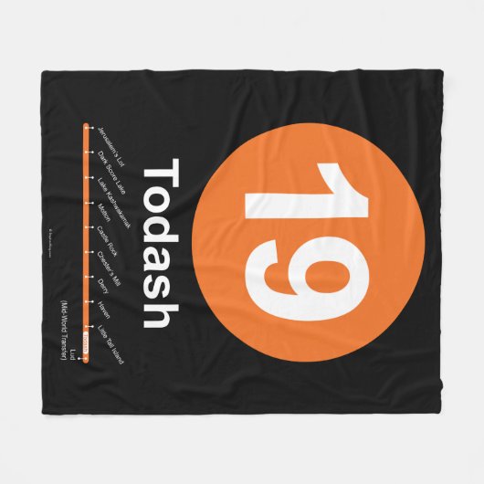 Todash Fleece Deken (Voorkant (Horizontaal))