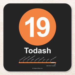 Todash Kartonnen Onderzetters