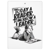Today a Reader - Book Reading Girl - Bookworm Girl Klembord (Achterkant)