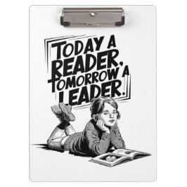 Today a Reader - Book Reading Girl - Bookworm Girl Klembord