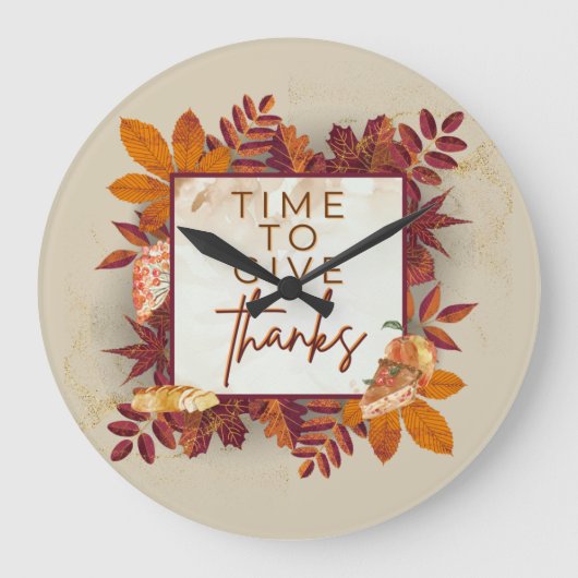 TODAY BE THANKFUL, TIEMPO DE SER AGRADECIDO GROTE KLOK (Voorkant)