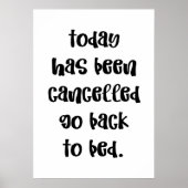 Today has been cancelled  poster (Voorkant)