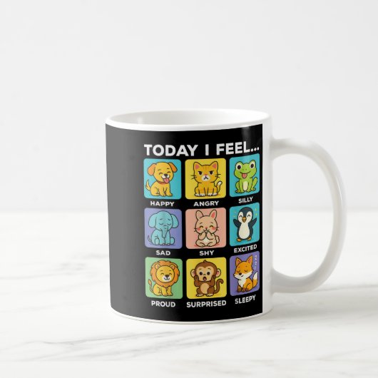 Today I Feel... Funny Animals Emotional Boxes Emot Koffiemok (Rechts)