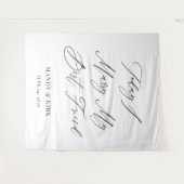 Today I Marry My Best Friend Wedding Backdrop  Wandkleed (Voorkant (horizontaal))