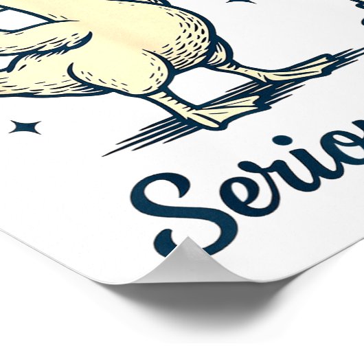 Today I'm A Serious Goose Funny Lifting Weights Gy Poster (Hoek)