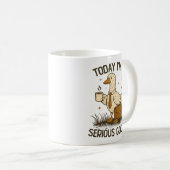 Today I'm A Serious Goose Funny Office Work Animal Koffiemok (Voorkant rechts)