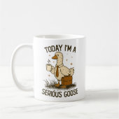 Today I'm A Serious Goose Funny Office Work Animal Koffiemok (Links)