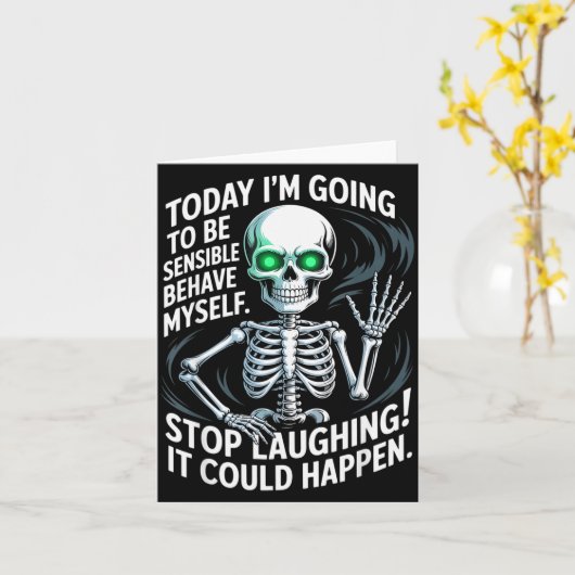 Today I'm Going To Be Sensible And Behave Myself S Kaart (Gele Bloem)
