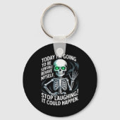 Today I'm Going To Be Sensible And Behave Myself S Sleutelhanger (Voorkant)