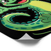 Today Is A Salamander Day Funny Cute Cartoon Herpe Poster (Hoek)