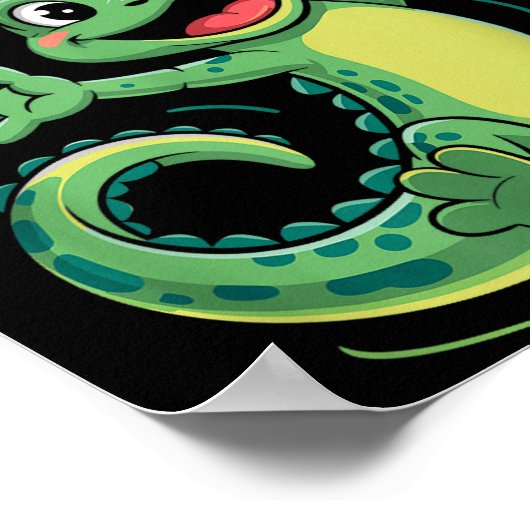 Today Is A Salamander Day Funny Cute Cartoon Herpe Poster (Hoek)