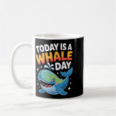 Today Is A Whale Day Cute Cartoon Ocean Animal Wat Koffiemok (Links)