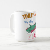 "Today is my day off" Funny Mug Koffiemok (Voorkant links)