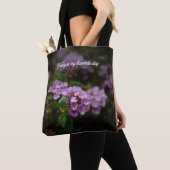 Today Is My Favorite Day - Moody Purple Floral Tote Bag (Dichtbij)