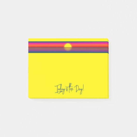 Today is the Day Sunrise Affirmation Post-it® Notes (Voorkant)