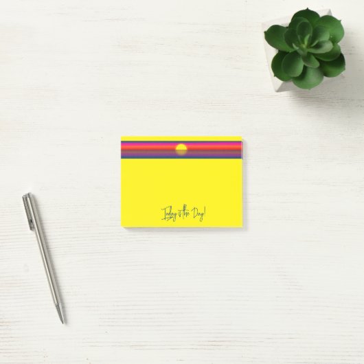 Today is the Day Sunrise Affirmation Post-it® Notes (Kantoor)