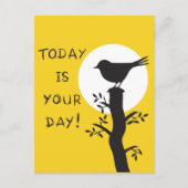 Today is your day - inspirational hand drawn quote briefkaart (Voorkant)