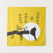 Today is your day - inspirational hand drawn quote wandkleed (Voorkant (horizontaal))