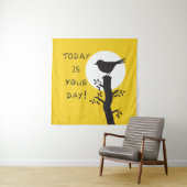Today is your day - inspirational hand drawn quote wandkleed (In situ)