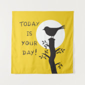 Today is your day - inspirational hand drawn quote wandkleed (Voorkant)