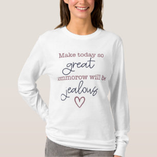 Today’s Greatness Dames Wit Sweatshirt
