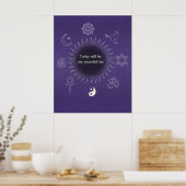 Today Will Be My Peaceful Day Wall Poster (Keuken)