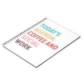 Todays Agenda Coffee en Social Work Notitieboek (Linkerzijde)