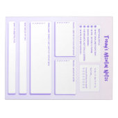 Today's Mental Notes Notepad Notitieblok (Voorkant)