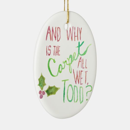 Todd en Margo Double Sided Holiday Ornament (Rechts)