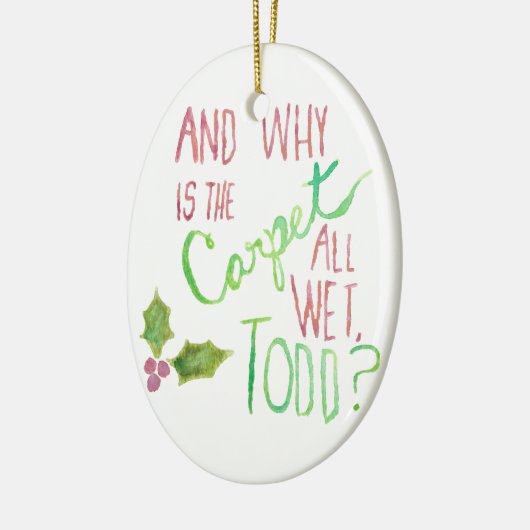 Todd en Margo Double Sided Holiday Ornament (Links)