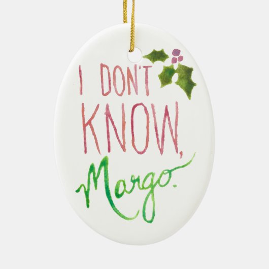 Todd en Margo Double Sided Holiday Ornament (Achterkant)